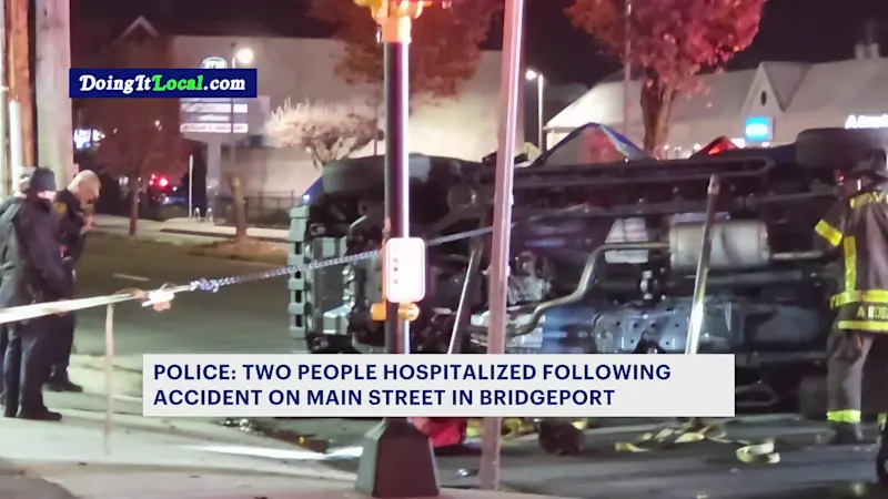 Story image: 2 hospitalized following Bridgeport crash