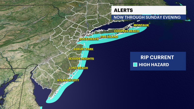 Story image: Hurricane Ernesto bring dangerous rip currents to local beaches