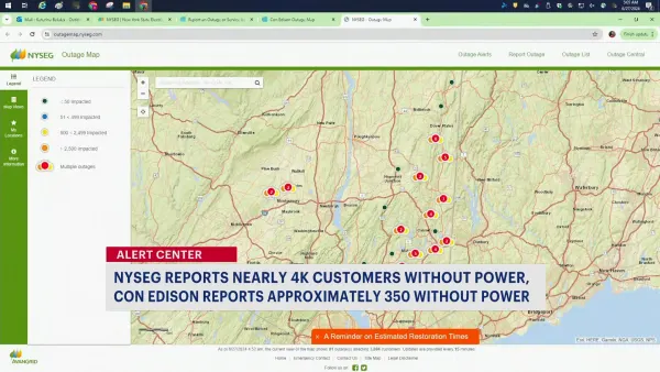 Storm knocks out power to nearly 35,000 customers across the Hudson Valley 