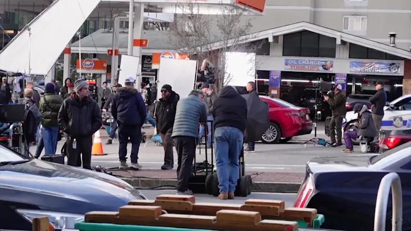 Story image: Rumored Steven Spielberg movie films near White Plains gas station