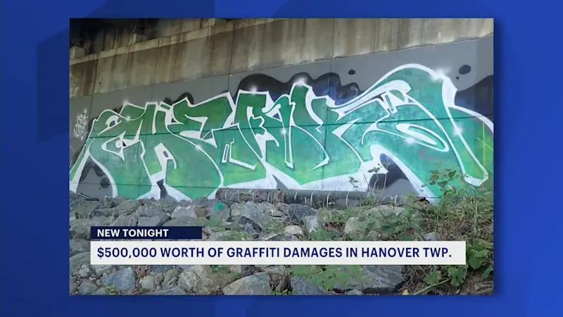 Story image: ‘It’s not just a property crime.’ 21 busted for graffiti in Hanover Township
