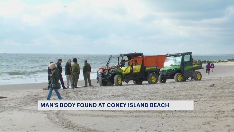 Story image: NYPD: Body found on beach in Coney Island