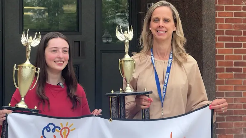 Story image: Port Washington HS student receives special surprise following national writing competition