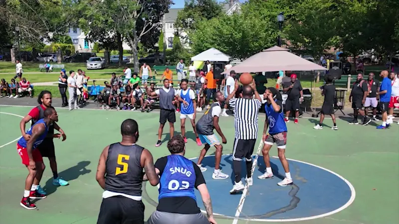 Story image: ‘Shoot Hoops, Not Guns’ aims for peace through basketball in Mount Vernon