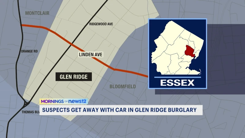 Story image: Police: Burglars in Glen Ridge steal key fob and get away with homeowner's car