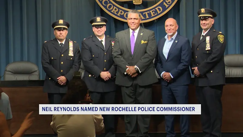 Story image: New Rochelle's 1st Black police commissioner sworn in