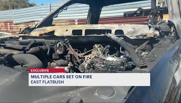 Multiple vehicles at East Flatbush body shop set on fire
