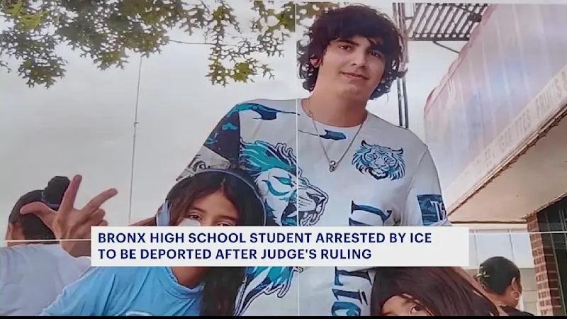 Story image: Bronx high school student arrested by ICE to be deported after judge's ruling
