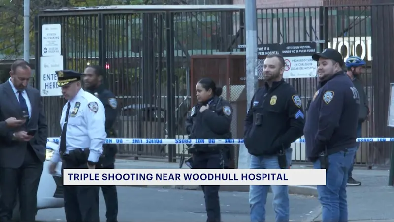 Story image: 3 injured, including 2 teens, after gunfire erupts outside Woodhull Hospital
