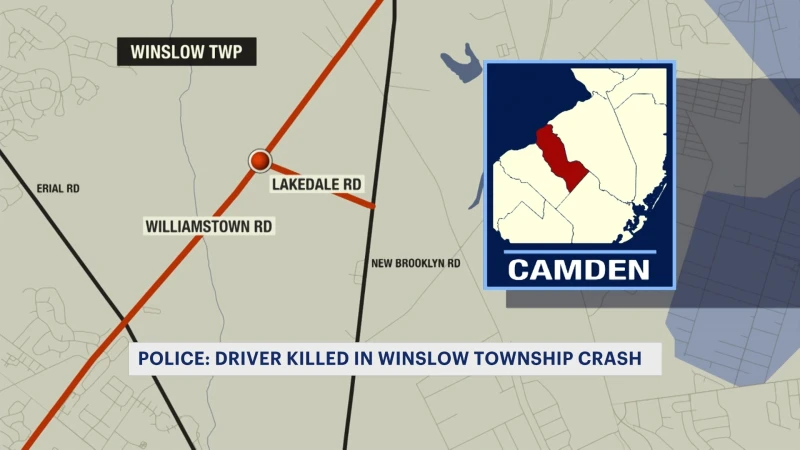 Story image: Fatal crash in Camden County claims Sicklerville man's life