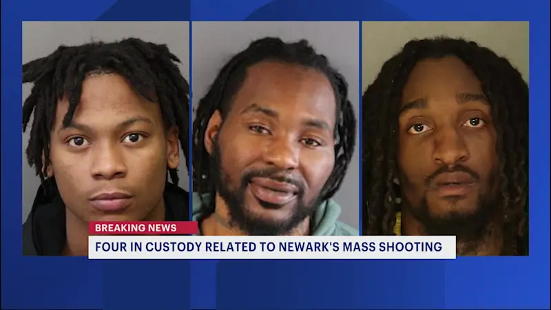 Story image: 4 charged with murder in Newark mass shooting last month