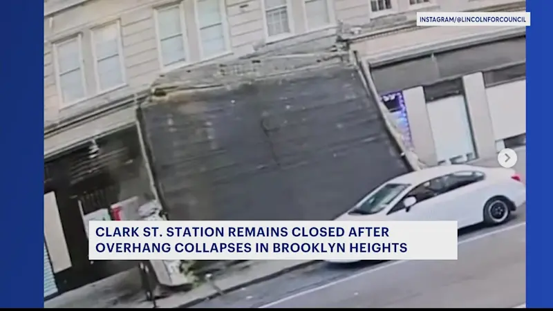 Story image: MTA officials work to restore Clark Street subway station after St. George Hotel overhang collapse