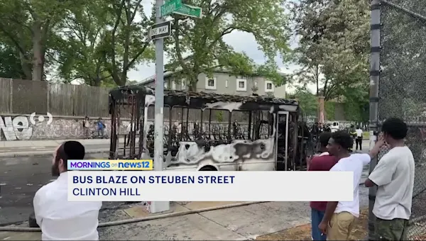FDNY: Bus catches on fire in Clinton Hill