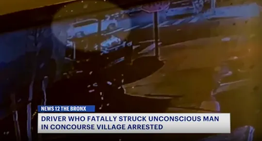 driver who hit unconscious man