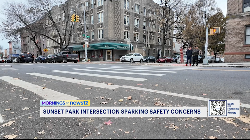 Story image: Sunset Park residents demand safety measures at 'dangerous' 7th Avenue and 41st Street intersection