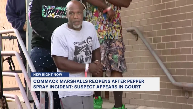 Story image: 4 people hospitalized following pepper spray incident at Commack Marshalls
