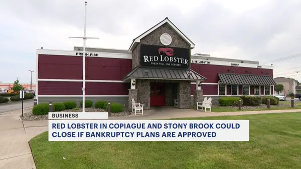 Red Lobster in Copiague and Stony Brook could close if bankruptcy plans are approved