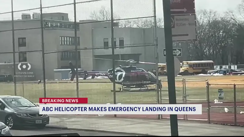 Story image: ABC News helicopter makes emergency landing in Queens