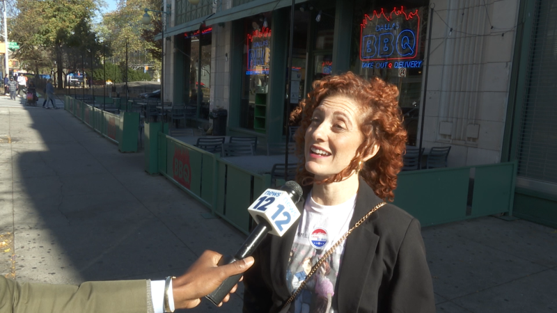 Story image: 'I'm glad my specific vote counts.' Manhattan voters head to the polls 