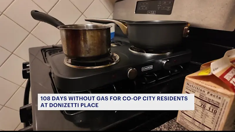 Story image: Co-op City residents at Donizetti Place without gas for 108 days