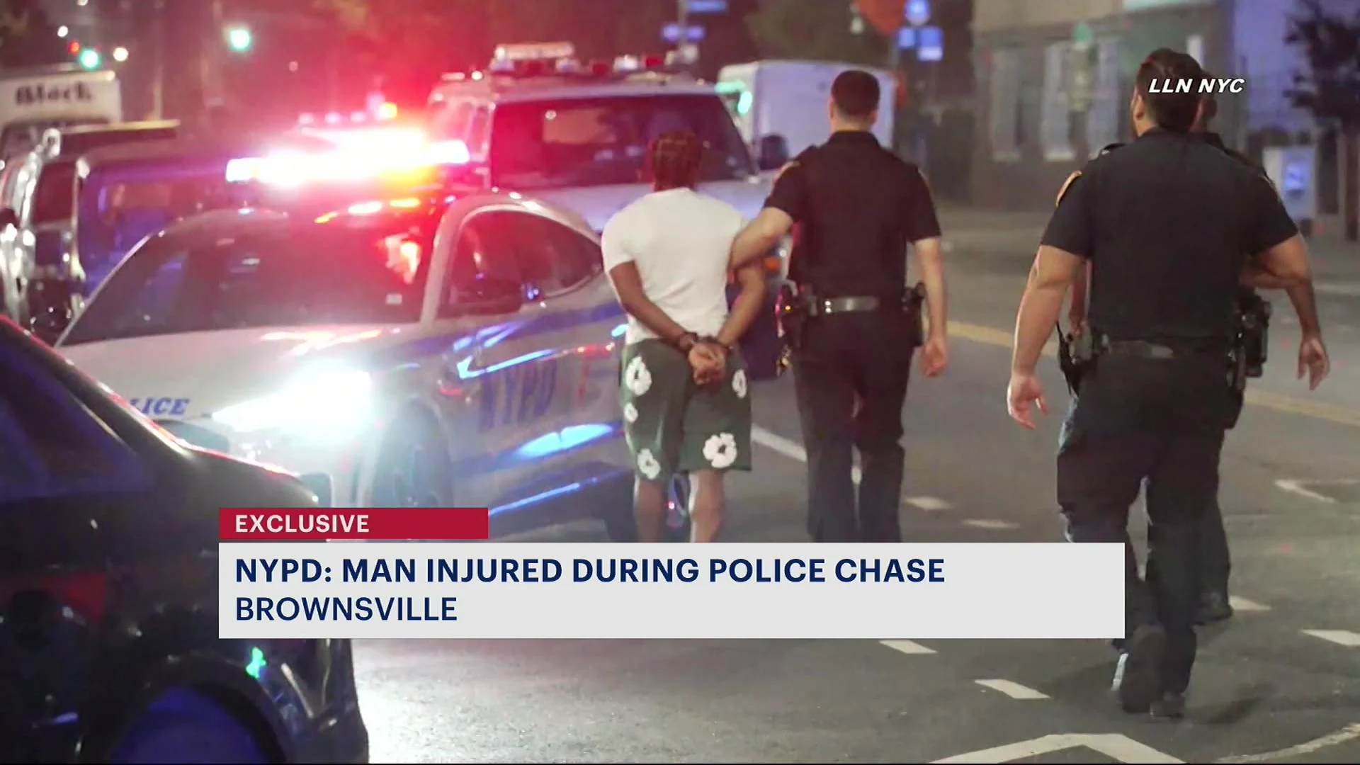 NYPD: Armed man struck by unmarked police vehicle in Brownsville