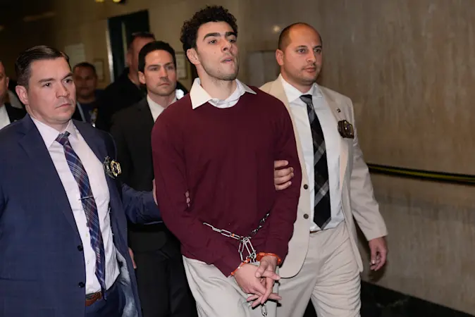 Story image: Luigi Mangione pleads not guilty to state murder and other charges in UnitedHealthcare CEO's death