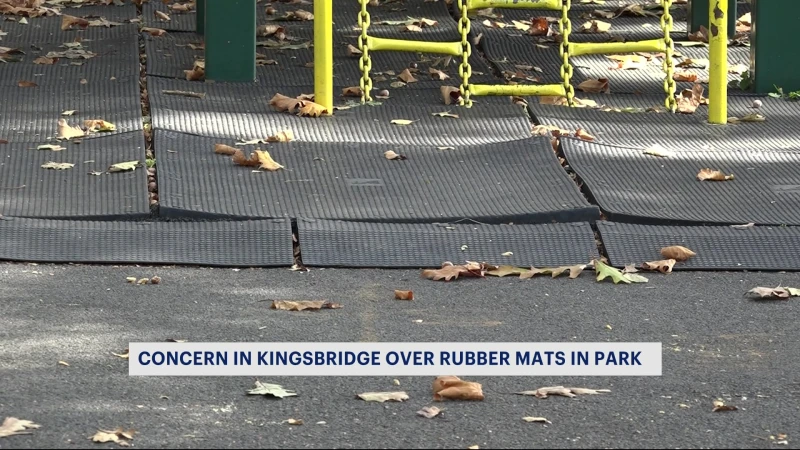 Story image: Petition calls on city to fix deteriorating mats at Kingsbridge playground 