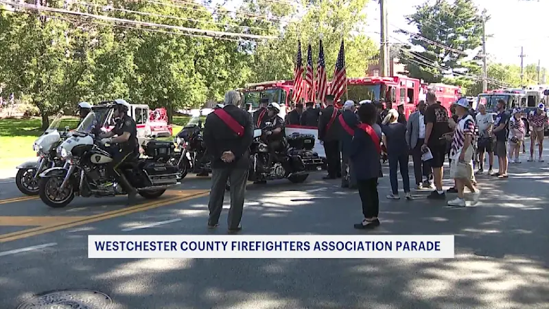 Story image: Volunteer firefighters honored at parade in Tarrytown