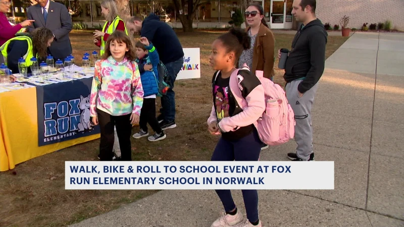 Story image: Norwalk schools hold Walk, Bike & Roll to School