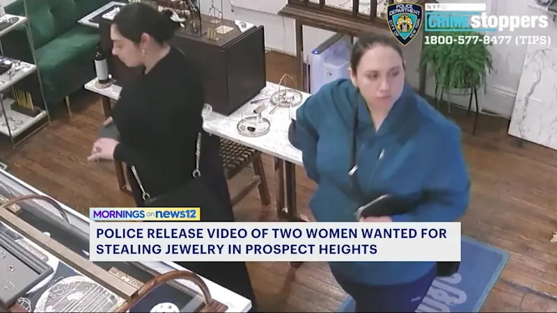 Story image: 2 women on the run after stealing over $6K in jewelry from Prospect Height store