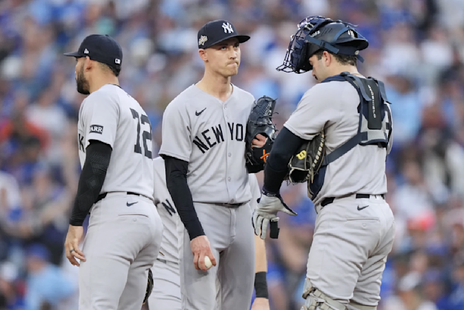 Story image: Kirk homers twice as Blue Jays end playoff skid by thumping Yankees 10-1 in Game 1 of ALDS