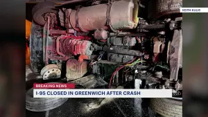 I-95 southbound closed after multivehicle crash in Greenwich