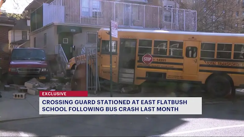 Story image: East Flatbush school sees safety upgrades following a bus crash that injured student and mother