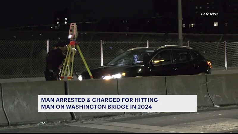 Story image: Man arrested in collision that killed man crossing Washington Bridge in 2024