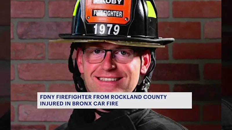 Story image: FDNY firefighter from New City recovering from burns following massive Bronx car explosion