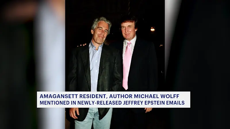 Story image: Amagansett author says he's linked to recently released Jeffrey Epstein emails