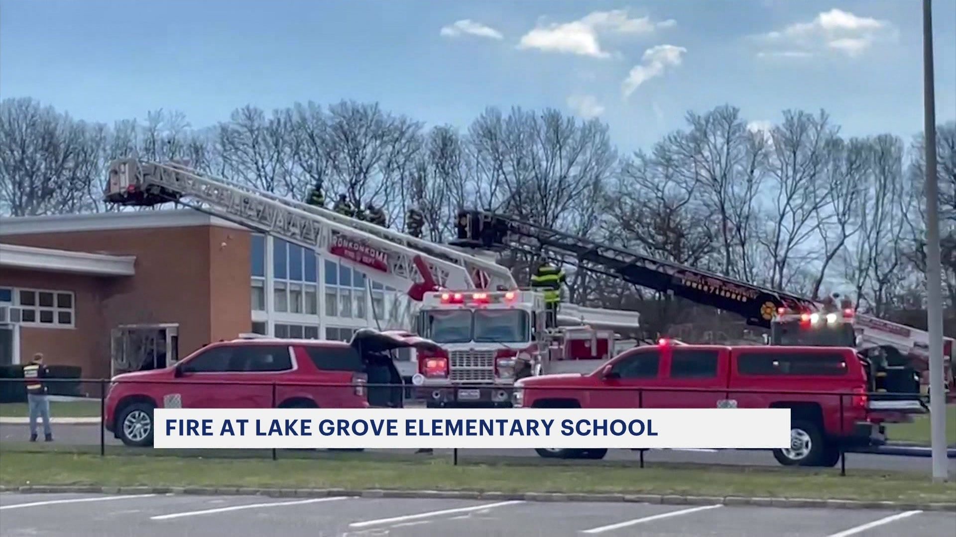Fire breaks out at Wenonah Elementary School in Lake Grove
