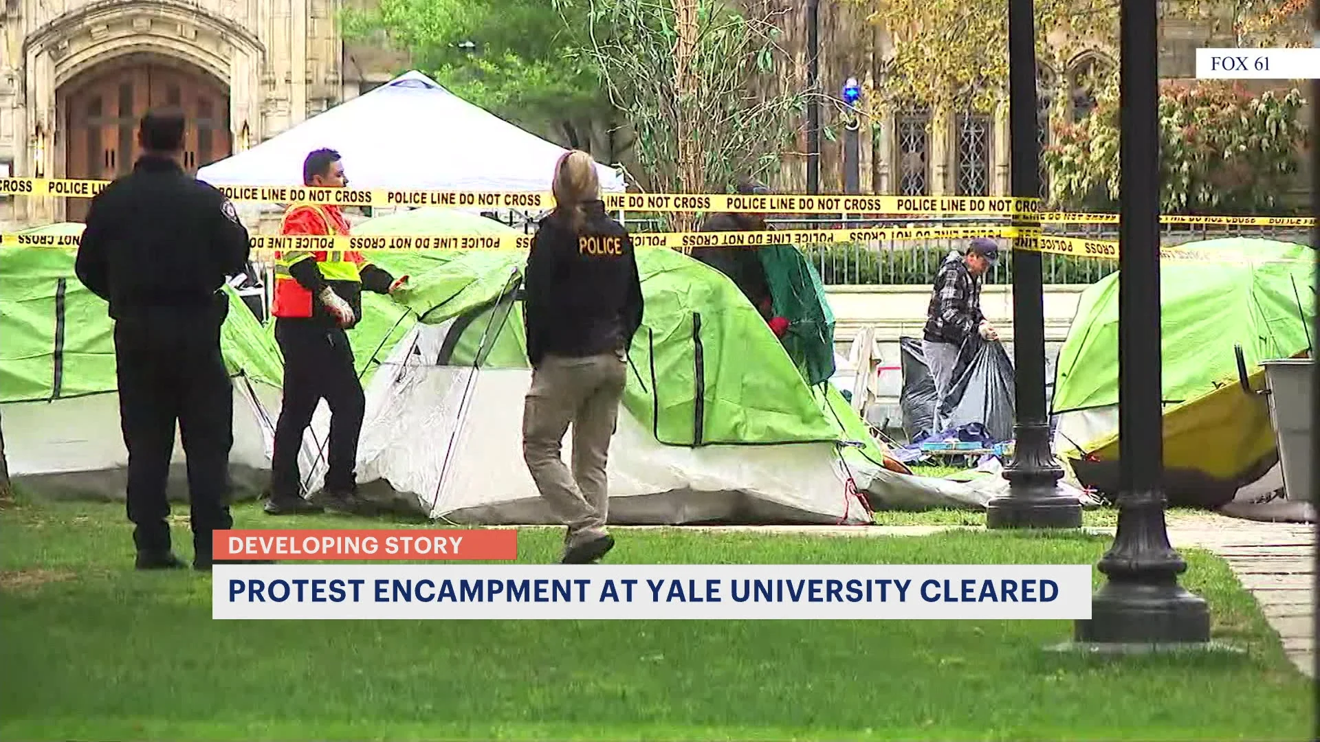 New Haven police take down Yale students' encampment amid pro-Palestinian protests