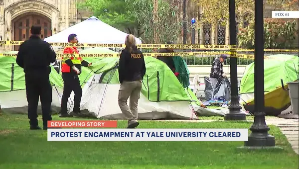 New Haven police take down Yale students' encampment amid pro-Palestinian protests