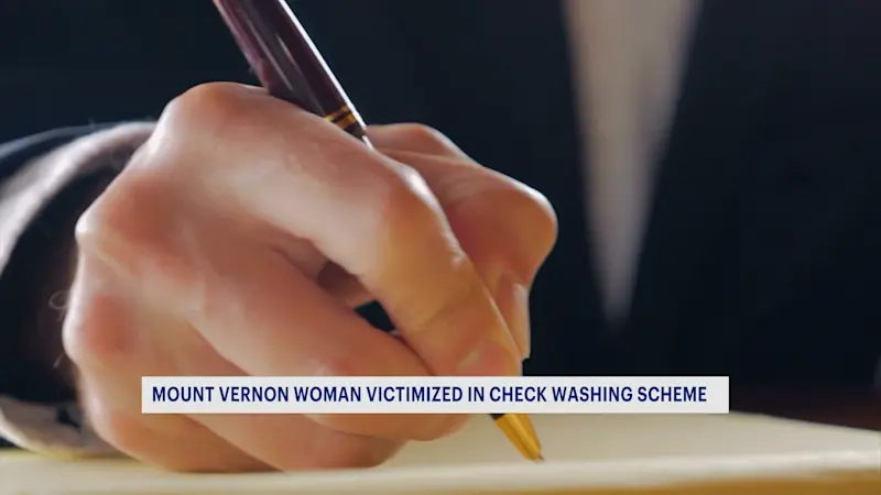 Story image: Mt. Vernon woman warns others to be on high alert over 'check-washing' scam