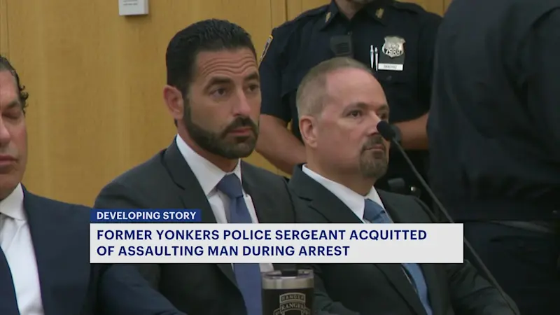 Story image: Former Yonkers police sergeant found not guilty in 2024 assault case