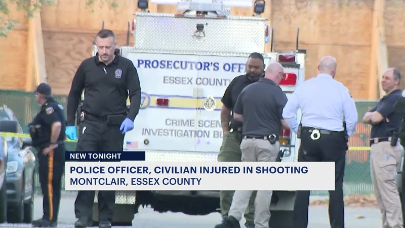 Story image: Prosecutor: Montclair police officer injured in shootout; suspect also hospitalized