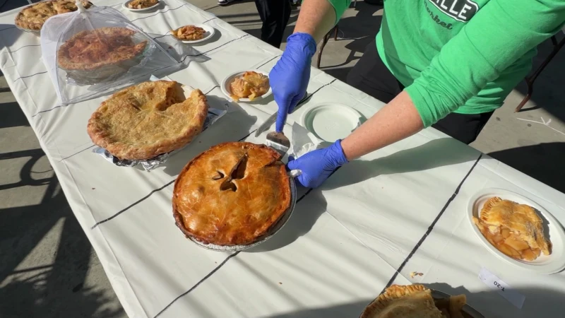 Story image: Bakers compete at Pleasantville apple pie contest