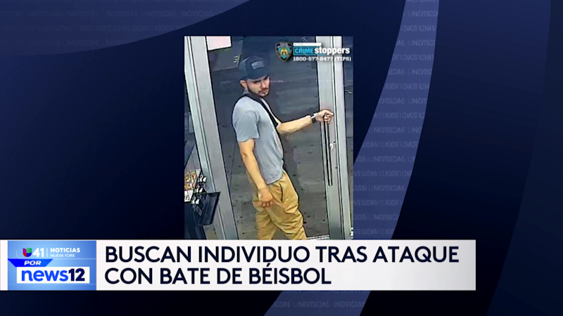 Story image: Univision 41 News Brief: Buscan a un hombre que atacó a una persona con un bate de béisbol en El Bronx