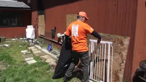 Disabled Army vet in Kings Park get new backyard with help from volunteers