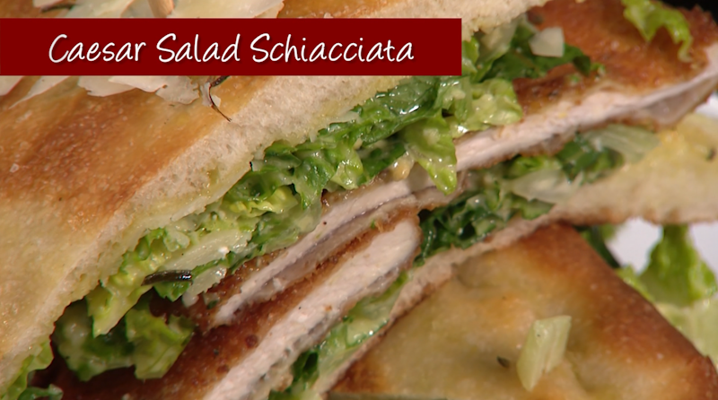 Story image: What's Cooking: Caesar Salad Schiacciata from Uncle Giuseppe's Marketplace