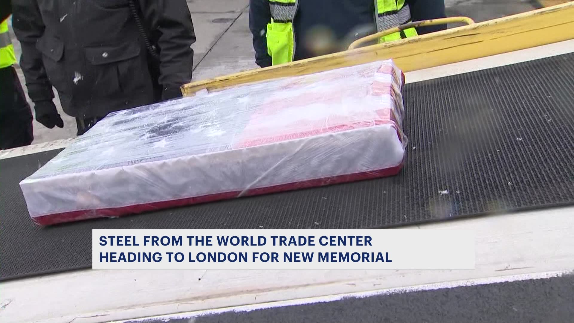 Piece of 9/11 steel on its way to London to become part of a memorial