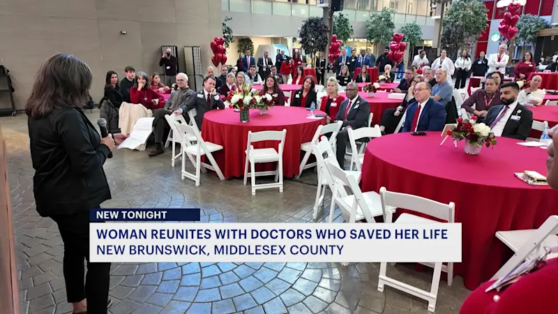 Story image: Women with genetic heart conditions reunited with doctors who saved her life