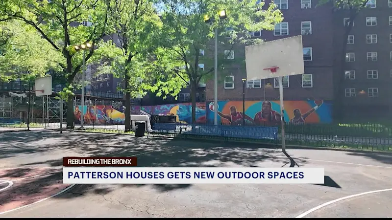 Story image: Patterson Houses in Mott Haven gets outdoor makeover