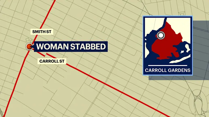Story image: Woman stabbed in the hand at Carroll Street subway station